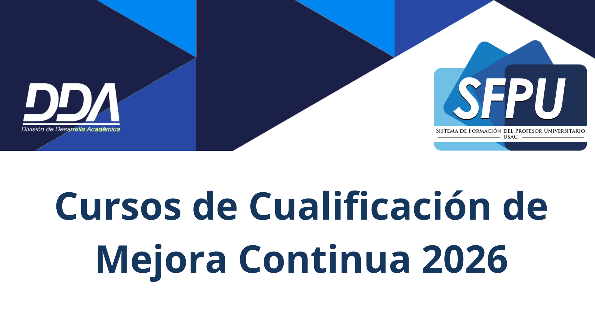 Cursos de Cualificación de Mejora Continua